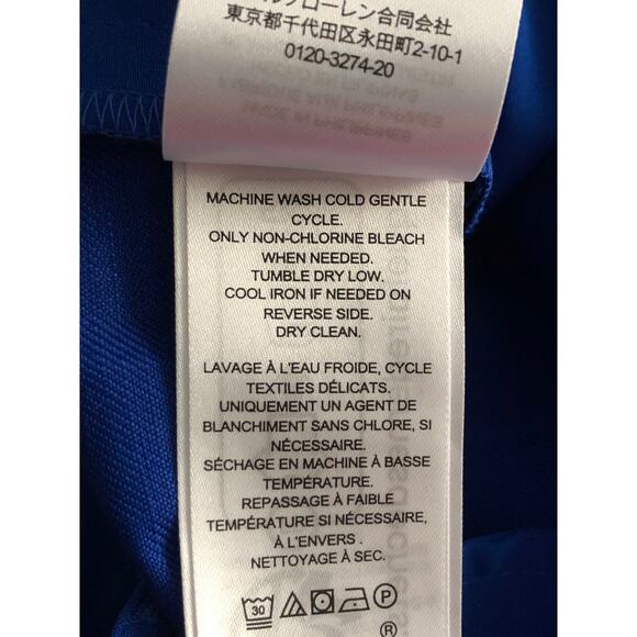 Lauren Ralph Lauren Twill Cropped Pants Women's Size 6 Linen Blend Blue NEW - Picture 11 of 11